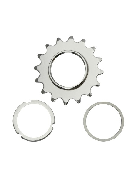 Steel Cog Track Fix 16T x 1/8 Chrome.